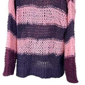Mohair Blend‎ women’s open knit sweater size small